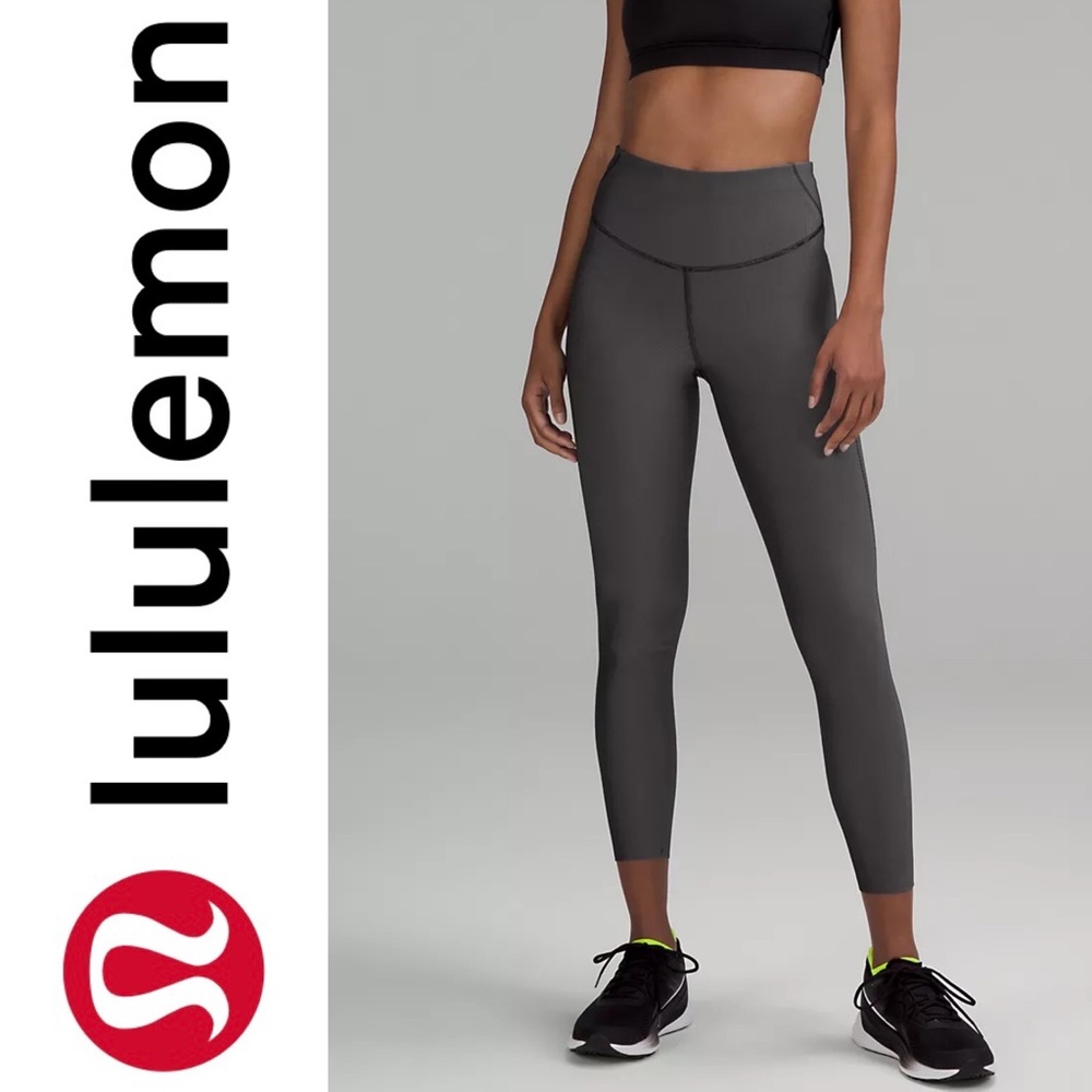 Lululemon Base Pace High Rise Tight 25” Two-Tone Ribbed Leggings